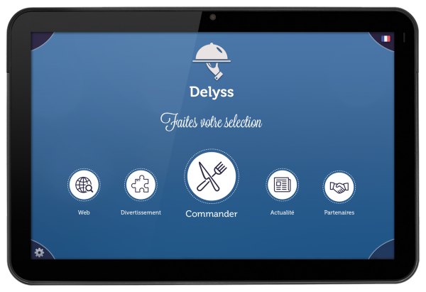 Delyss: meal order from touch tablet