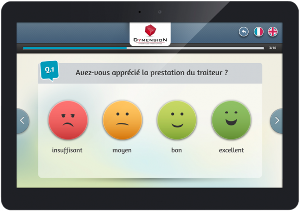 Expressyon application de sondage tactile