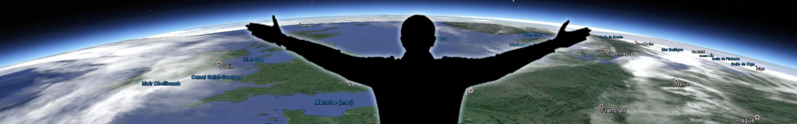 Planysphere promenade sur Google Earth sans contact