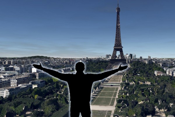 Visite d'un territoire sous GoogleEarth par des gestes en immersion sous Kinect