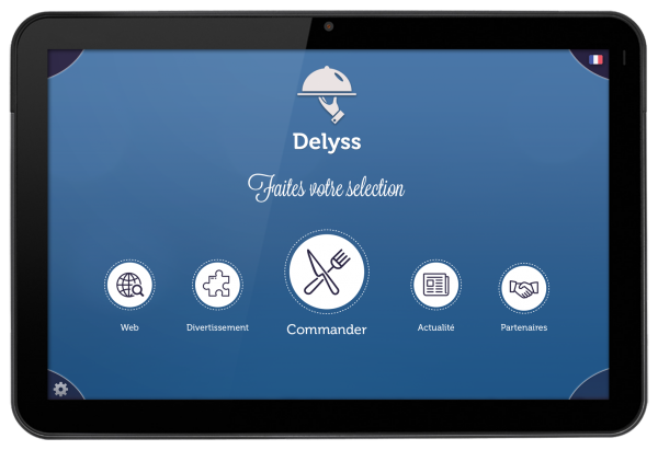 Delyss: commande de repas depuis tablette tactile