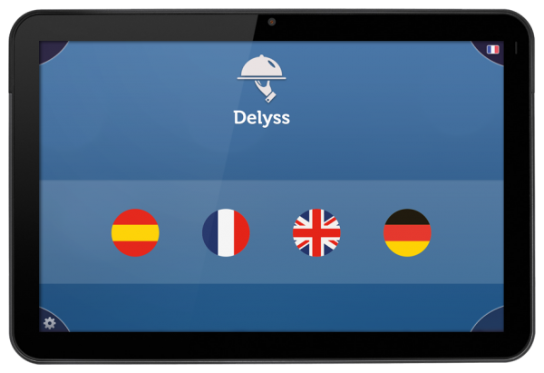 Menu multilangue tablette tactile