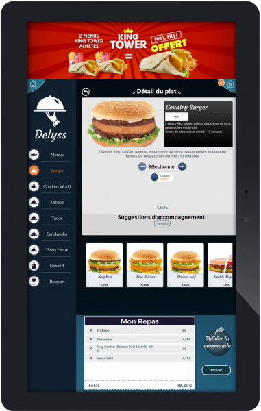 borne de commande restaurant