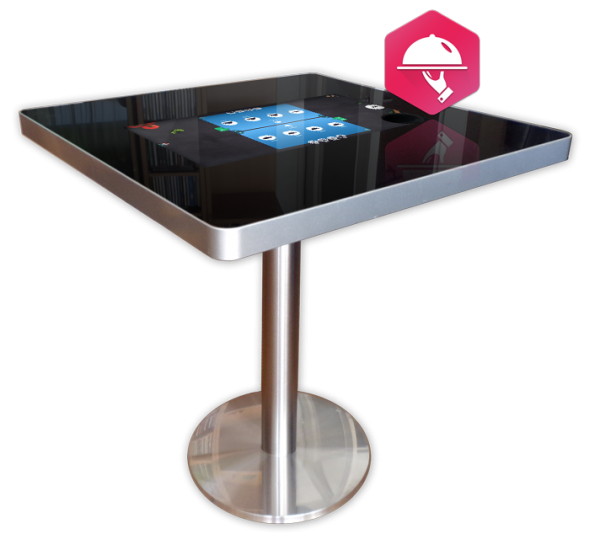 Table tactile pour passer commande de repas